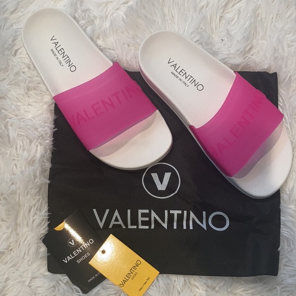 Valentino | Shoes | Valentino Pink Slides | Poshmark